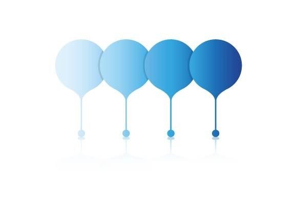 Blue Marker Point Infographics Template: Graphics for Brand Storytelling