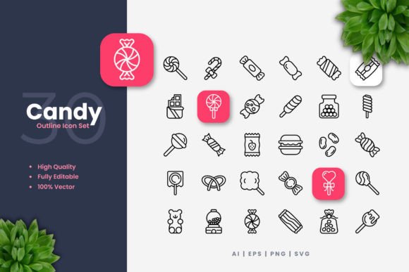 Candy Icons Graphics Review for Brand Design
