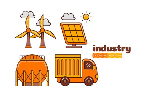 Industry Vector Pack 09: Modern Graphics and Icons for Professional Publishing
