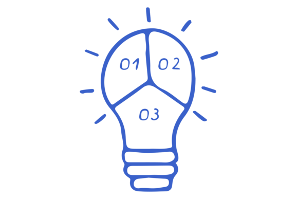 Lightbulb Doodle. Idea Infographics Hand Graphics and Illustrations