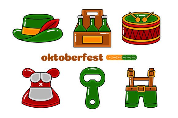 Oktoberfest Vector Pack 03: Seasonal Graphics and Icons for Content Publishers