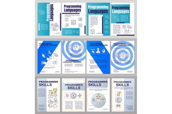 Programming Languages Brochure Templates for Graphics