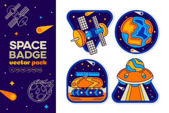 Space Badge Vector Pack 04 Review
