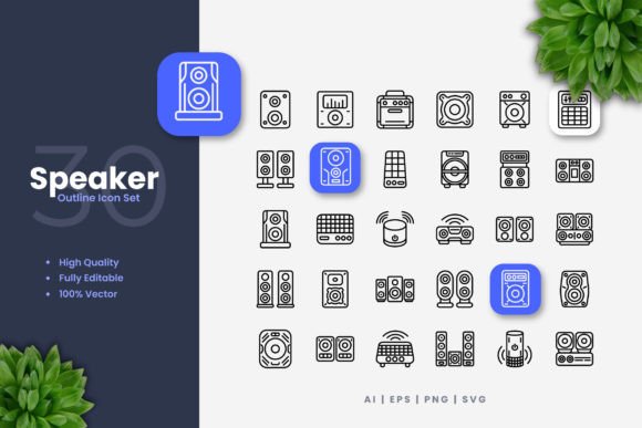 Speaker Icons Graphics Review